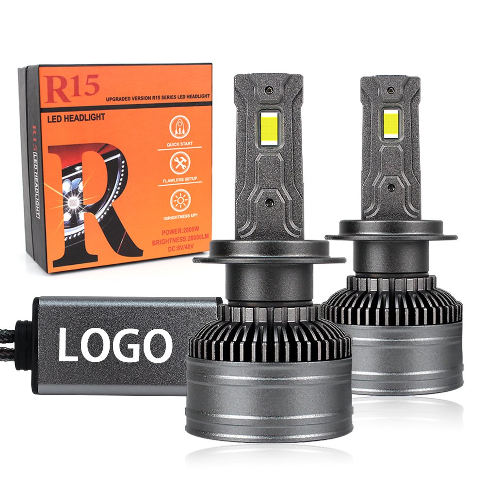 R15 CSP Super Bight Powerful 200W 40000LM Led Headlight Bulbs H11 Led Headlight 9005 Led Headlight Bulb H4 H7 880 H13 9007